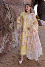 Luxury Printed Lawn Embroidered 3 Piece Suit