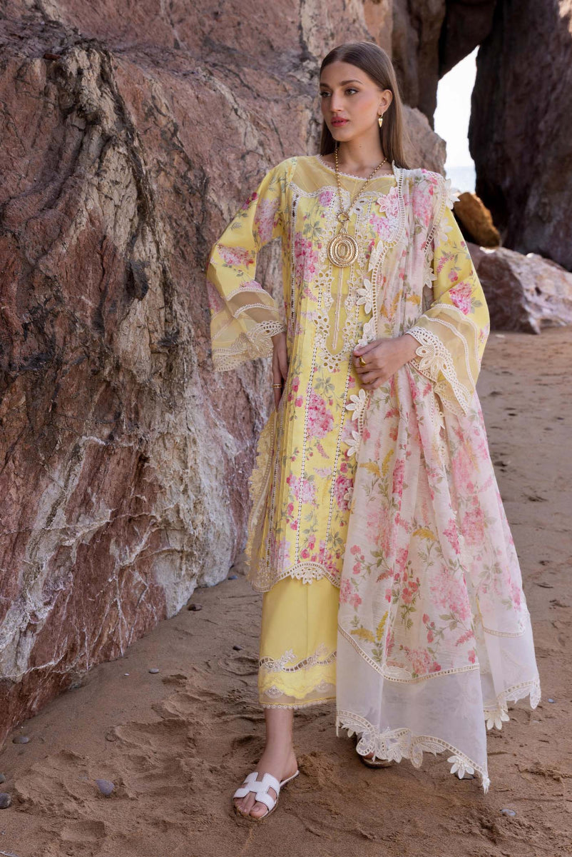 Luxury Printed Lawn Embroidered 3 Piece Suit