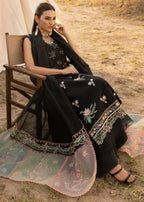 03-Piece Embroidered Lawn Suit With Organza Dupatta | Ready To Wear