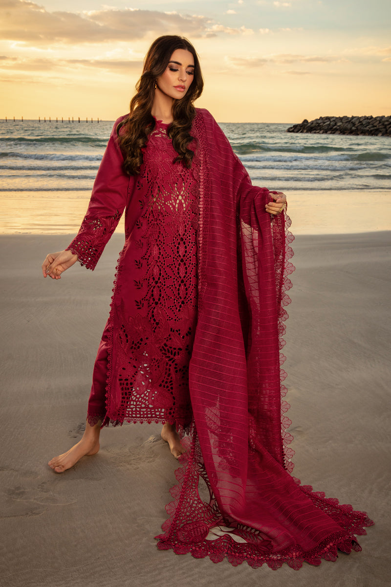 3-Piece Lawn Fully Embroidered Dress Ready To Wear