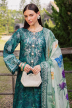 03-Piece Printed Lawn Suit With Embroidery | Ready To Wear