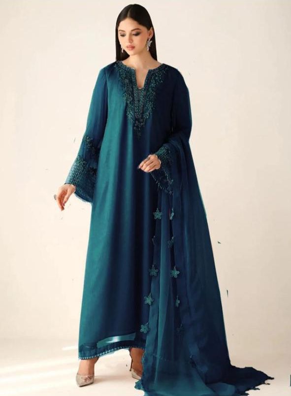 3 Piece  Stitched Chiffon Suit - Ready to Wear