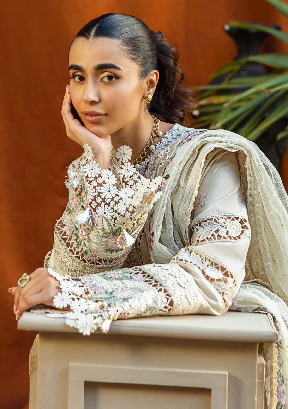 03-Piece Embroidered Lawn Suit | Ready To Wear