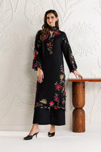 Midnight Bloom - Embroidered Chiffon Suit | Ready To Wear