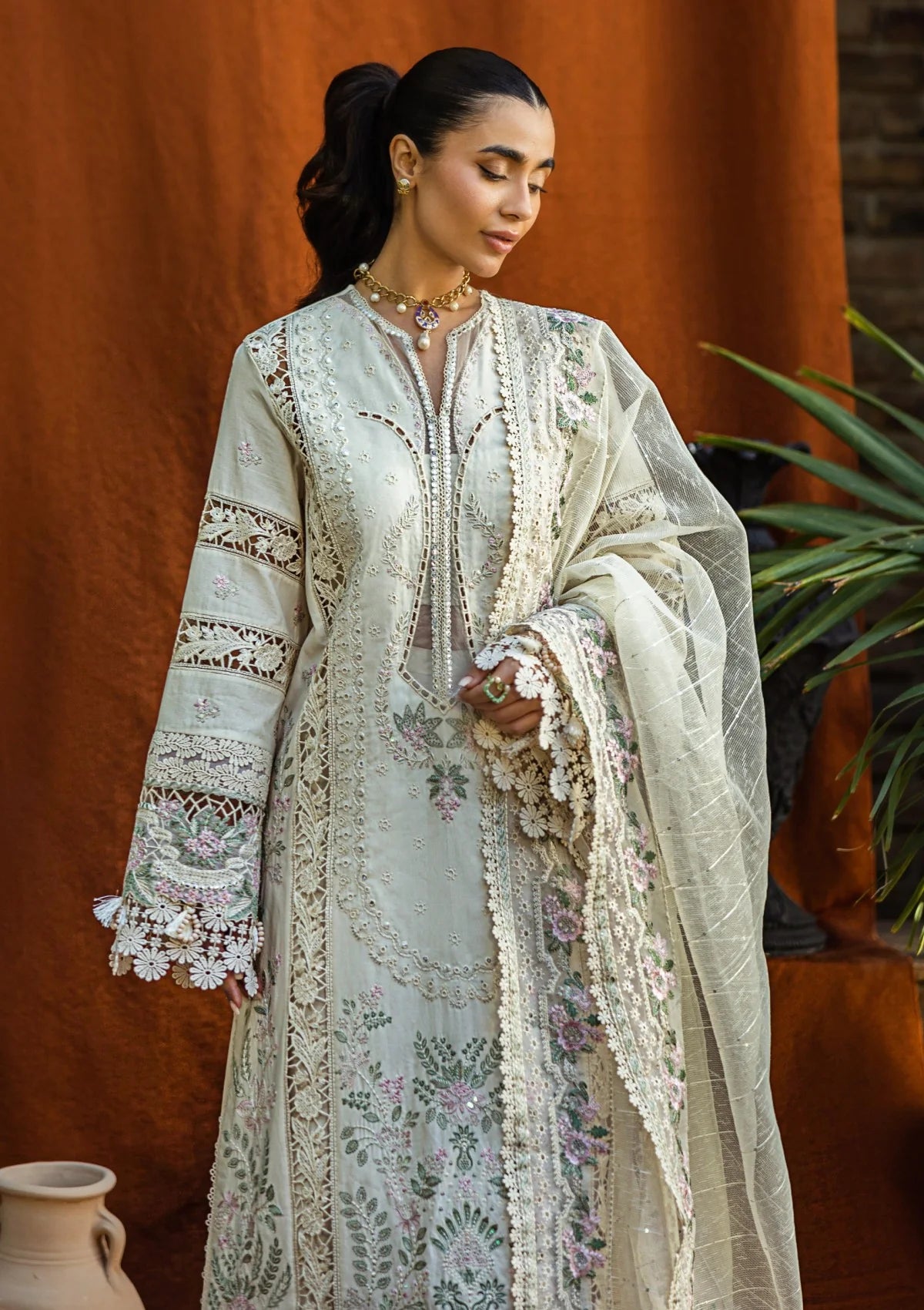 03-Piece Embroidered Lawn Suit | Ready To Wear