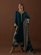 03-Piece Shamooz Silk & Organza Suit Ready To Wear
