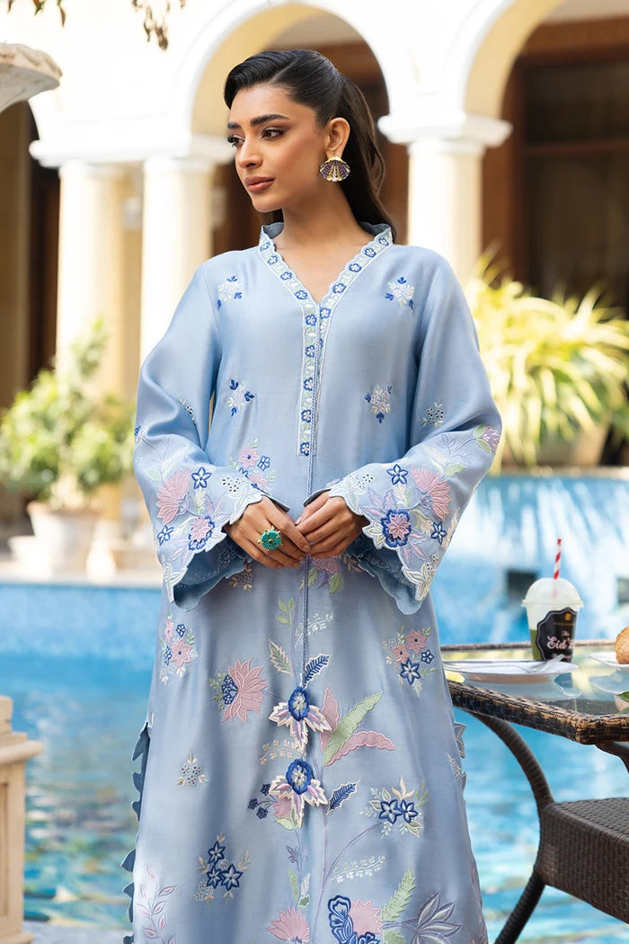 03-Piece Shamooz SIlk Suit With Organza Dupatta | Ready To Wear