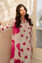 Borer Embroidered Printed Lawn 03-Piece Suit | Stitched