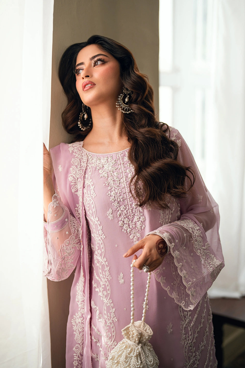 03-Piece Embroidered Chiffon Suit | Ready To Wear