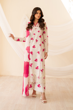 Borer Embroidered Printed Lawn 03-Piece Suit | Stitched