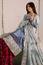 3 Piece  Stitched Lawn  suit - Ready  to Wear