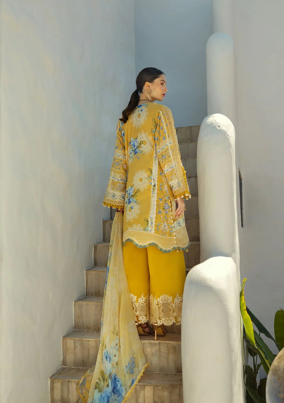 3  Piece Stitched   Lawn Suit  - Ready  to  Wear