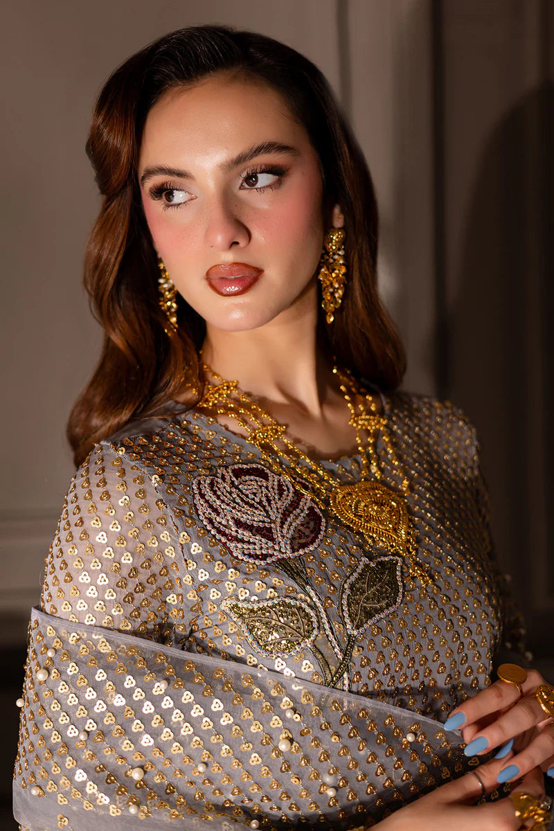 03-Piece Chiffon Suit With Embroidery | Ready To Wear