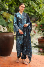03-Piece Printed Lawn Suit With Chiffon Dupatta | Ready To Wear