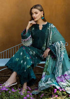 DIGITAL PRINTED WITH CHICKENKARI LAWN & EMBROIDERED WORK | 3-PIECE SUIT
