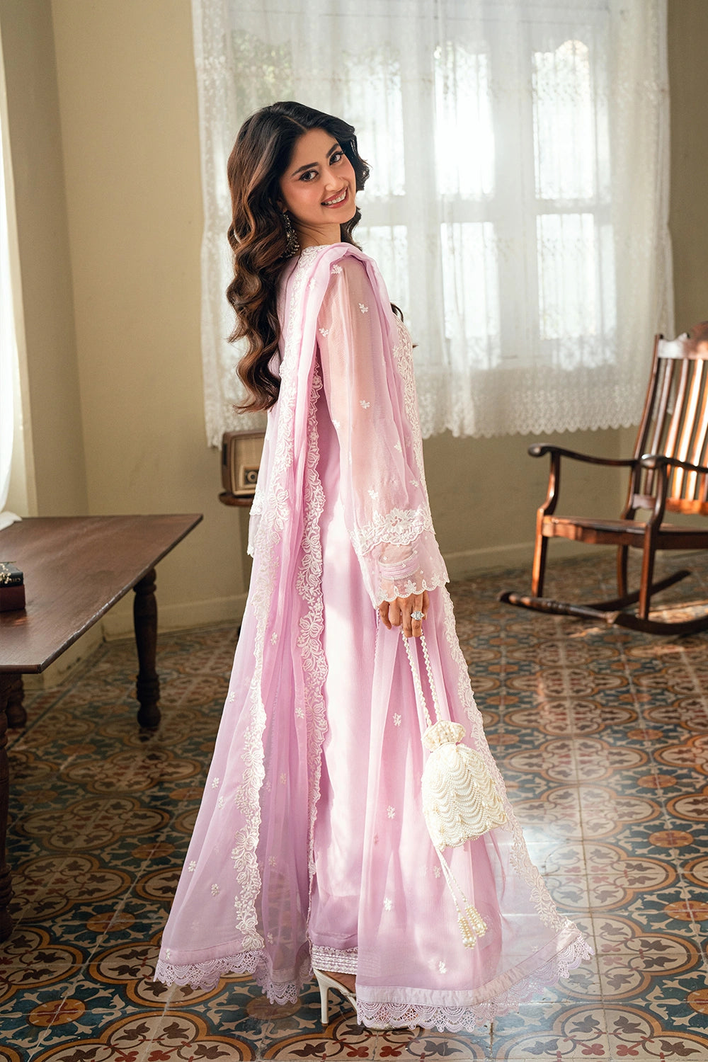 03-Piece Embroidered Chiffon Suit | Ready To Wear