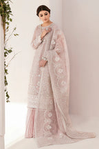 The Tea Rose Elegance: Heavy Sequin Embroidered Organza Suit | Ready To Wear