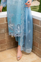 Luxury stitched Lawn Suit with Embroidered Organza Dupatta