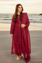 3-Piece Lawn Fully Embroidered Dress Ready To Wear