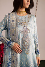 3 Piece  Stitched Lawn  suit - Ready  to Wear