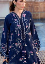 03-Piece Embroidered Lawn Suit Net Dupatta | Ready To Wear