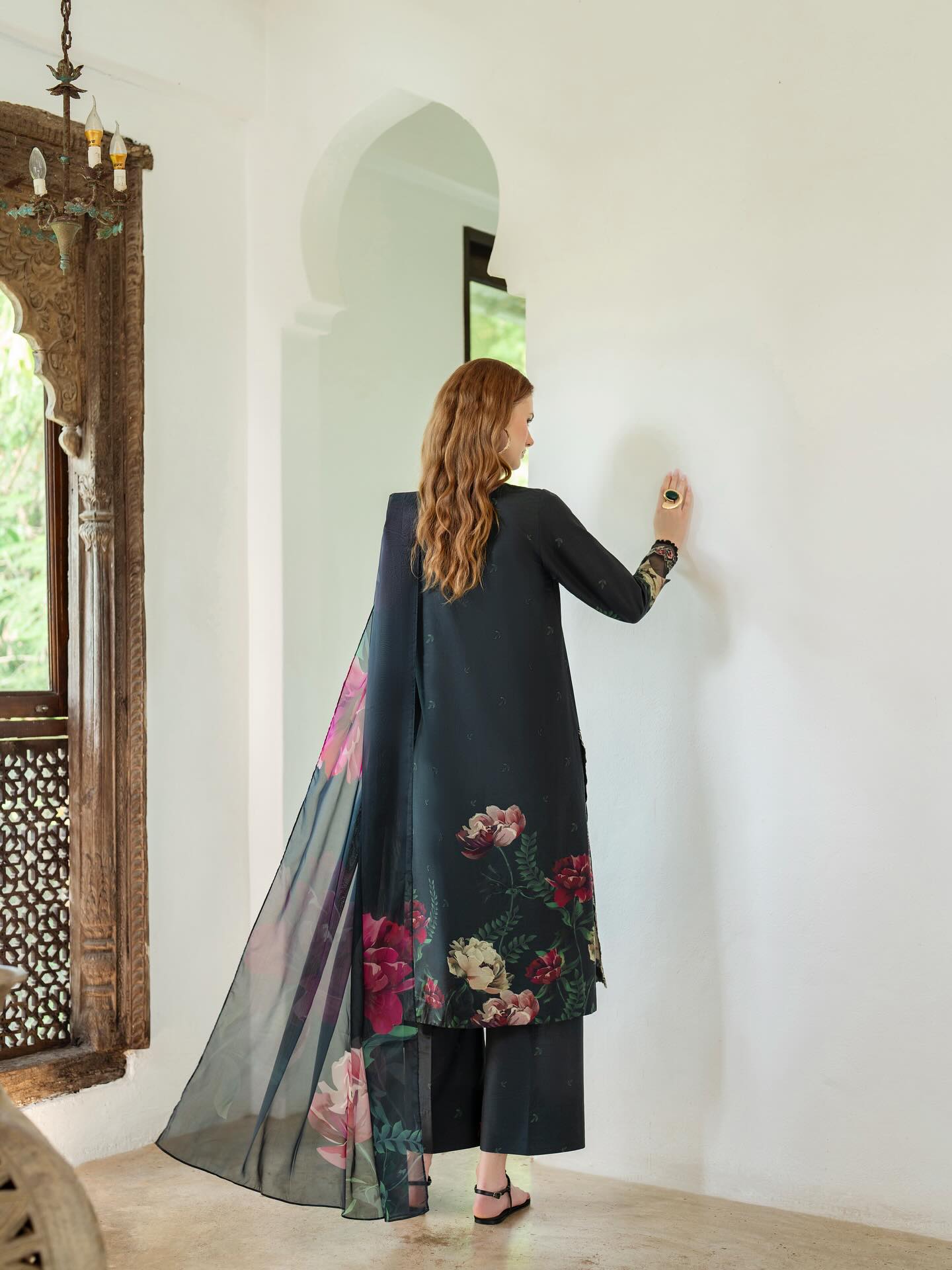 03-PIECE PREMIUM LAWN SUIT WITH VOILE DUPATTA