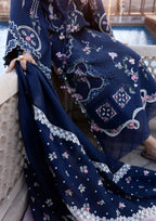 03-Piece Embroidered Lawn Suit Net Dupatta | Ready To Wear