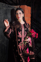 03-Piece Luxury Embroidered Cotton Suit - Ready To Wear