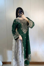 03-Piece Chiffon Suit With Embroidery | Ready To Wear
