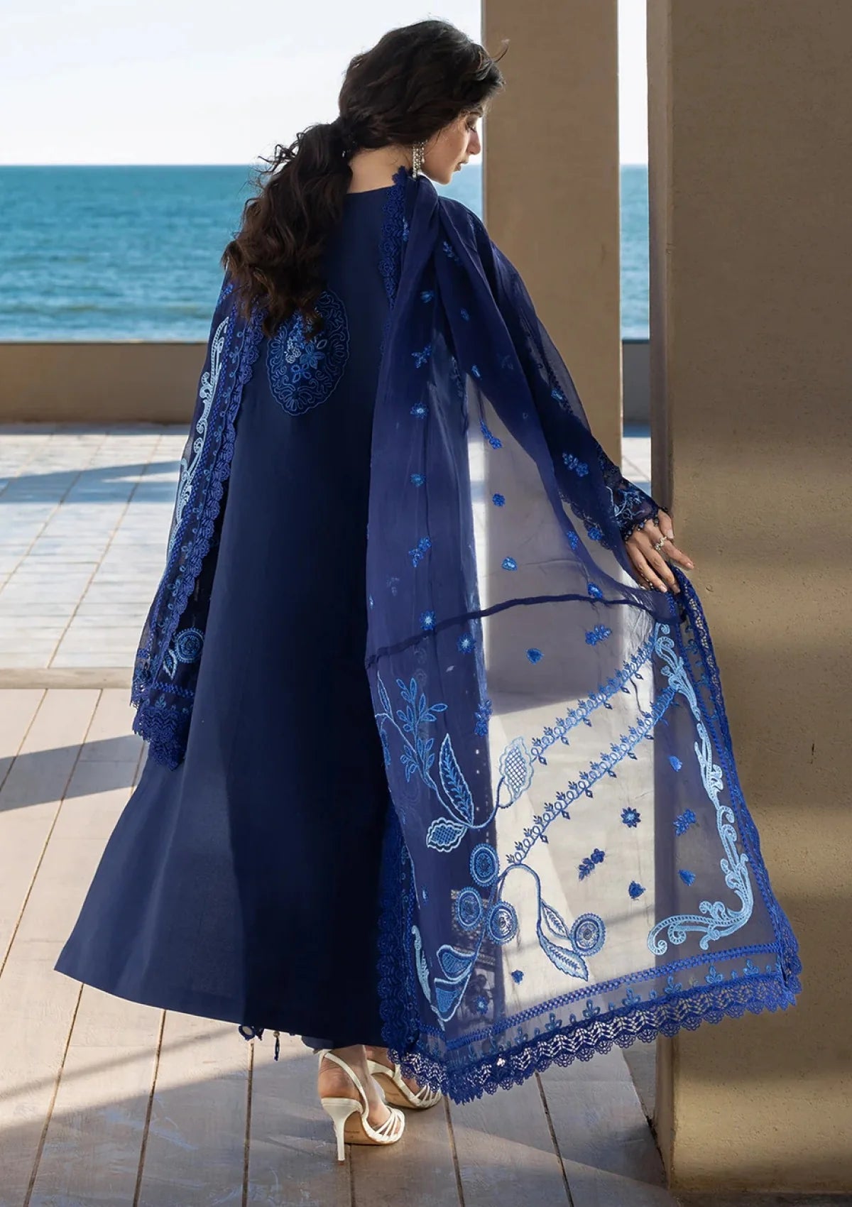 03-Piece Cotton Suit With Chiffon Dupatta | Ready To Wear