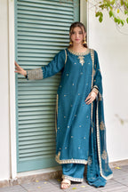 03-Piece Embroidered Chiffon Suit | Ready To Wear