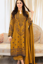 3 Piece Stitched Dhanak Suit - Ready To Wear