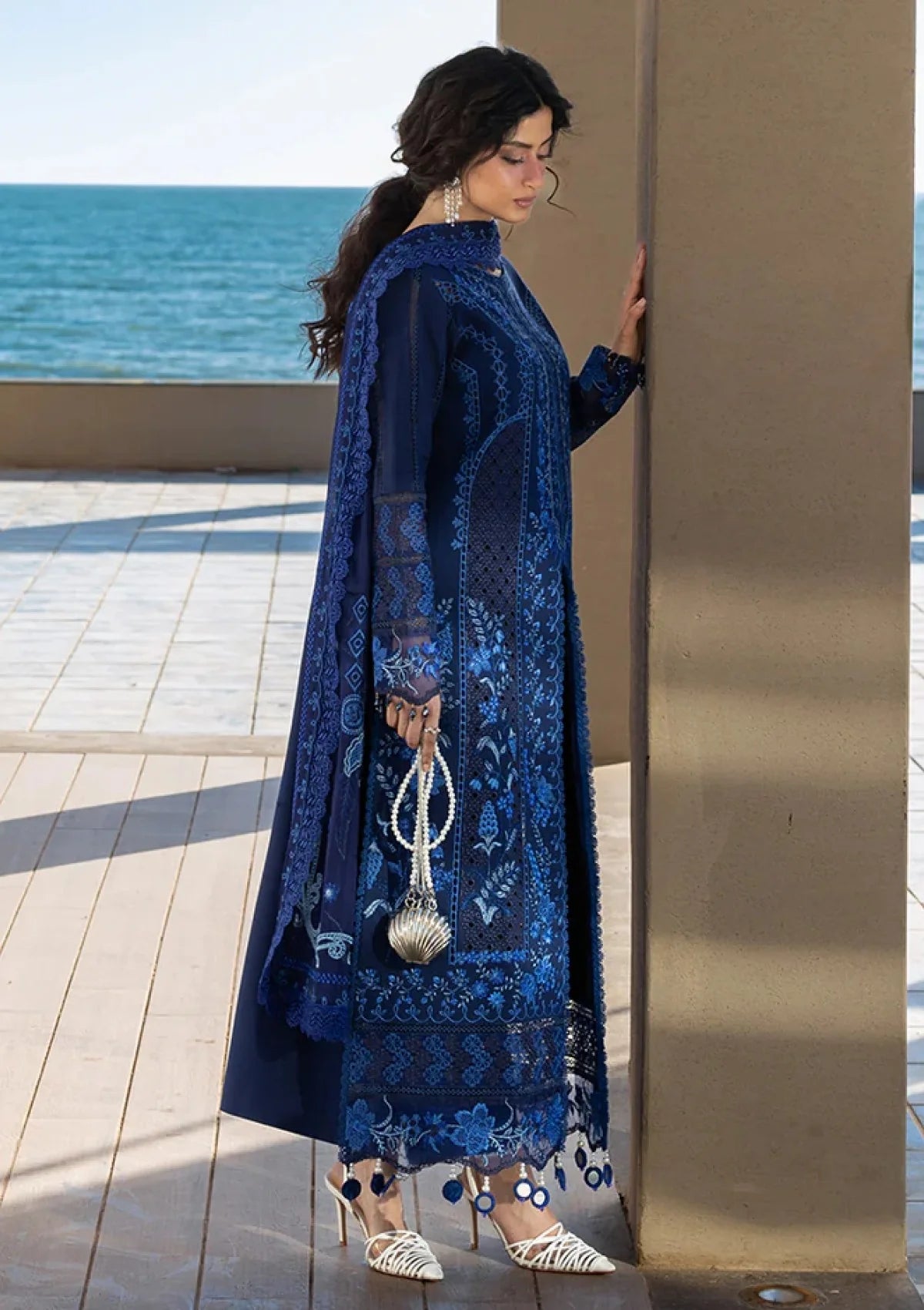 03-Piece Cotton Suit With Chiffon Dupatta | Ready To Wear
