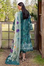 03-Piece Printed Lawn Suit With Embroidery | Ready To Wear