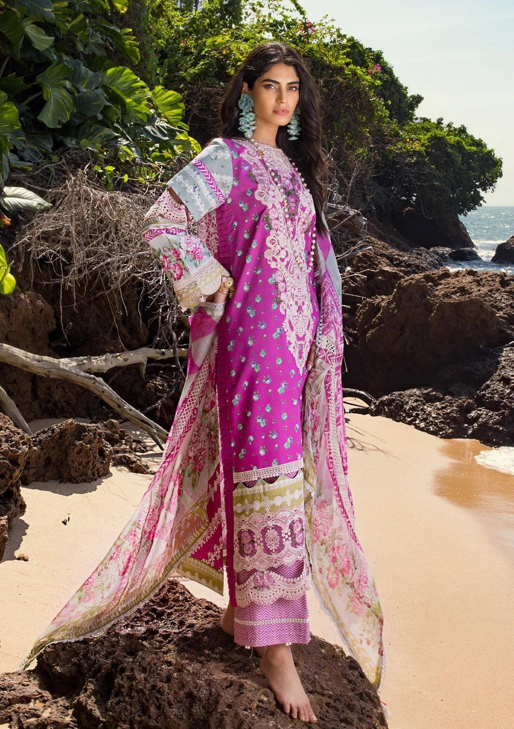 Embroidered Lawn 3 Piece Stitched Suit