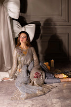 03-Piece Chiffon Suit With Embroidery | Ready To Wear