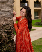 03-Piece Embroidered Lawn Frock | Ready To Wear