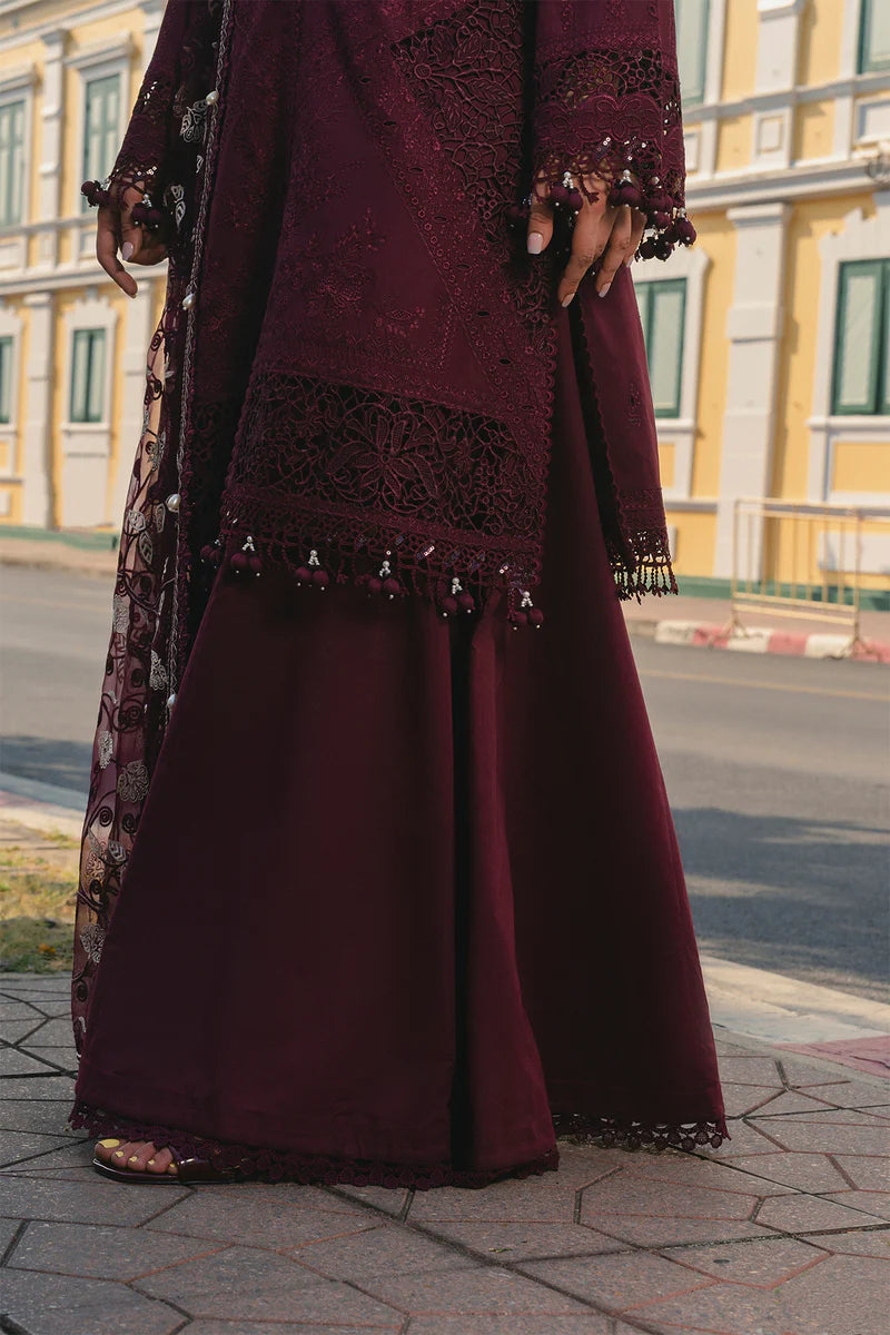 03-Piece Embroidered Lawn Suit With Net Dupatta | Ready To Wear