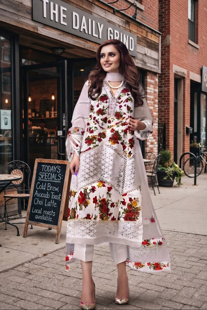 Farida Hassan Luxury Chicken Kari Lawn Collection