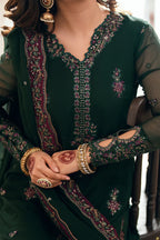 03-Piece Chiffon Suit With Embroidery | Ready To Wear