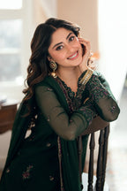 03-Piece Chiffon Suit With Embroidery | Ready To Wear