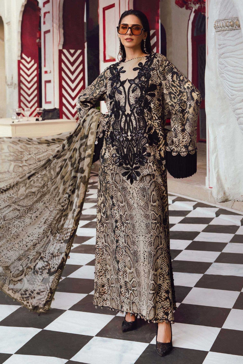 3  Piece Stitched  Lawn  Suit - Ready to Wear