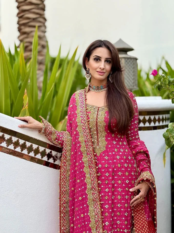 03-Piece Embroidered Chiffon Suit | Ready To Wear