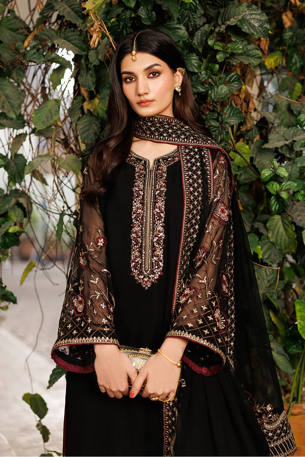 03-Piece Chiffon Suit With Embroidery | Ready To Wear