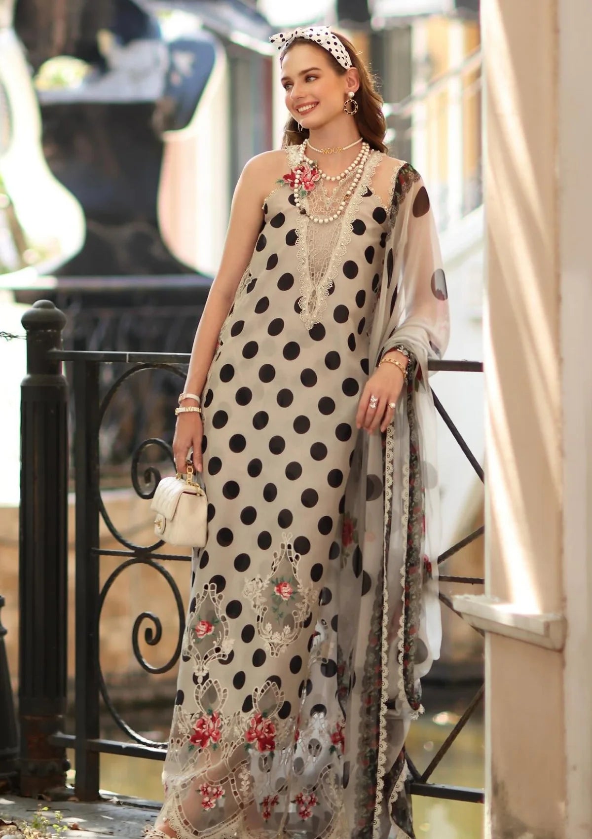 03-Piece Printed Lawn Suit With Chiffon Dupatta | Ready To Wear