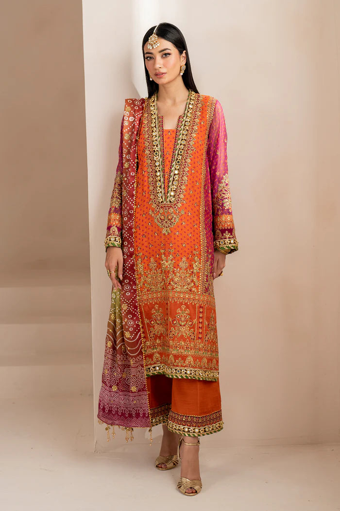 03-Piece Embroidered Chiffon Suit | Ready To Wear