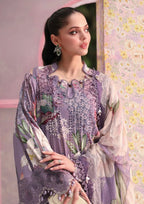 03-Piece Printed Lawn Suit With Chiffon Dupatta | Ready To Wear