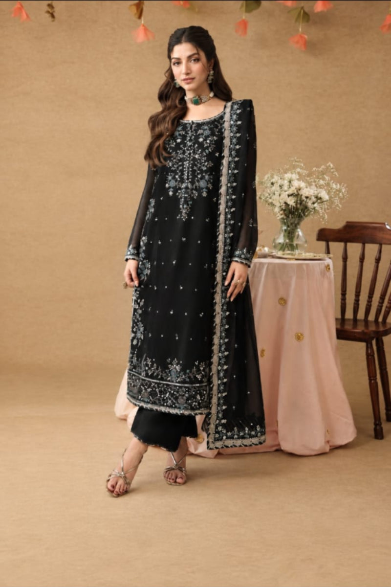Asim Jofa Luxury Chiffon – Royal Spengle Embroidered Formal