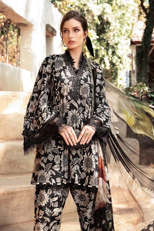 03-PIECE PRINTED LAWN EMBROIDERED DRESS