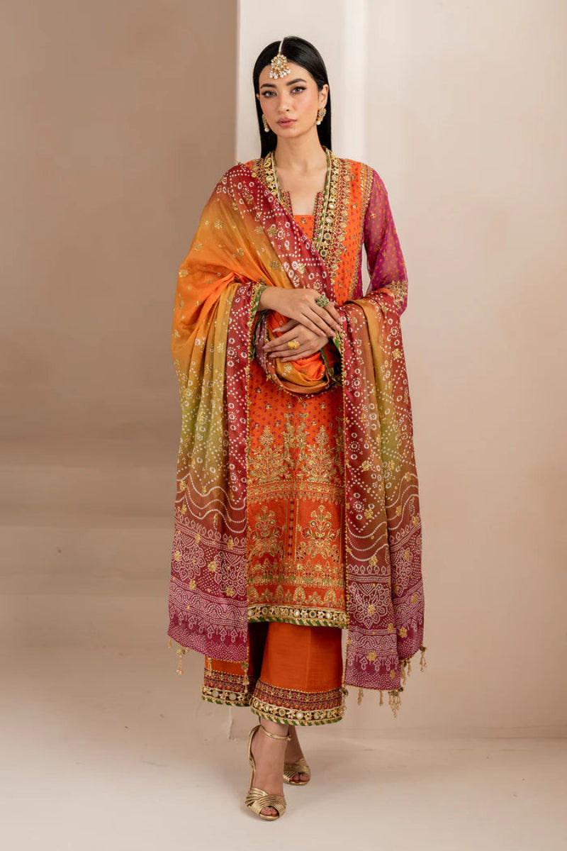 03-Piece Embroidered Chiffon Suit | Ready To Wear